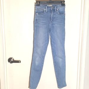MADEWELL HIGH RISE SKINNY JEANS 24
